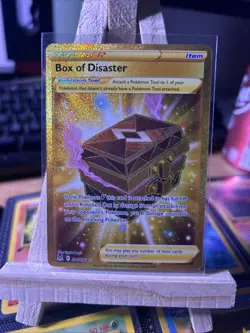 Pokemon TCG Box of Disaster Sword & Shield Lost Origin 214/196 Secret Rare Card - Image 1