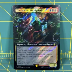 MTG The Master, Multiplied Extended Art Surge Foil Universes Beyond: Doctor Who - Image 1