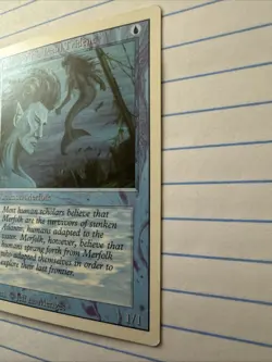 Merfolk of the Pearl Trident Revised Edition MTG Ungraded Near Mint - Image 4