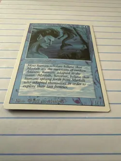 Merfolk of the Pearl Trident Revised Edition MTG Ungraded Near Mint - Image 5