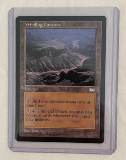 1x Winding Canyons Weatherlight MTG Magic the Gathering NM - Image 1