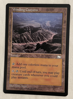 1x Winding Canyons Weatherlight MTG Magic the Gathering NM - Image 2