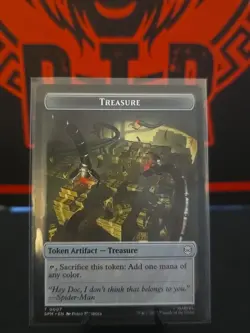 Treasure | Spider Double Sided Token [Marvel's Spider-Man] MTG - Image 2