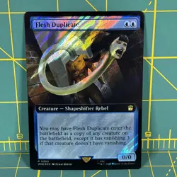 MTG Doctor Who Flesh Duplicate 950 Surge Foil Rare Extended Magic the Gathering - Image 1