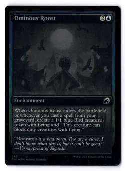 Ominous Roost NM* FOIL Innistrad Double Feature ENGLISH 065 mtg -UnltdCards - Image 1