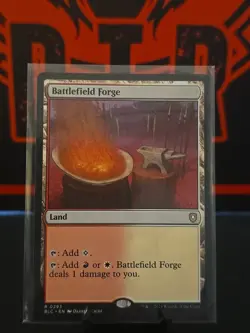 Battlefield Forge MTG BLC 0293 Rare NM Bloomburrow Commander - Image 1