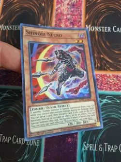 Yugioh Shinobi Necro MP20-EN049 Super Rare 1st Edition Near Mint - Image 2