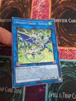 Yugioh Dragunity Knight - Romulus MP20-EN145 Prismatic Secret 1st Edition NM - Image 2