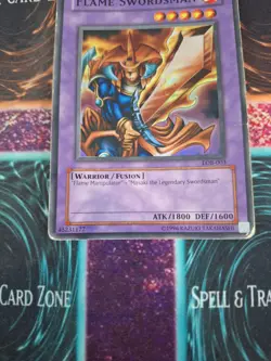 Yugioh Flame Swordsman LOB-003 Super Rare OG Unlimited MP/HP - Image 5