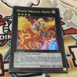 Yugioh! Queen Dragon Djinn GAOV-EN049 Super Rare Unlimited NM - Image 2