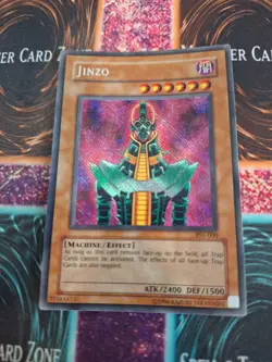 Yugioh Jinzo PSV-000 Misprint Reverse Secret Rare Unlimited Near Mint - Image 1