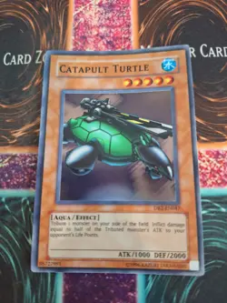 Yugioh Catapult Turtle DB2-EN047 Super Rare Unlimited Near Mint - Image 1