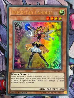 Trickstar Candina COTD-EN008 Yugioh Card First Edition ULTRA RARE - Image 1