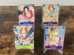 One Piece Illustration Box Vol. 1 & 2 Promo Set 4 Sealed cards - Image 1