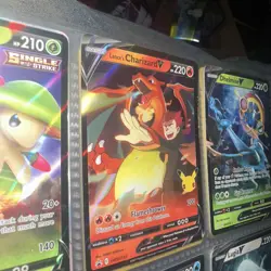 Pokemon TCG Lance's Charizard v SWSH133 Celebrations Black Star Promo Jumbo Card - Image 2