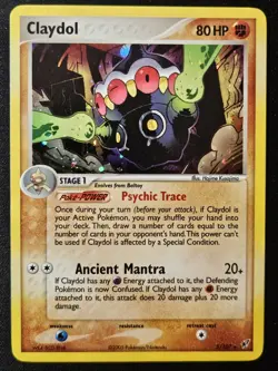 Claydol 5/107 EX Deoxys Stage 1 Cosmos Holo Pokemon Trading Card Game 2005 LP - Image 1