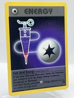 Full Heal Energy 81/82 Team Rocket Non Holo Uncommon Vintage Pokemon TCG Card - Image 2