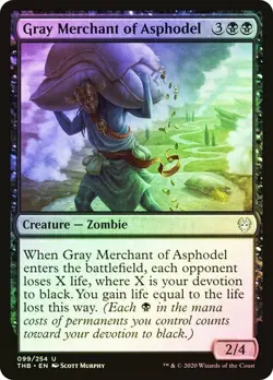 Gray Merchant of Asphodel Foil x1 Theros Beyond Death MTG Magic Gathering Card - Image 1