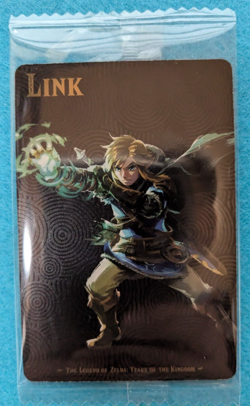 Link The Legend of Zelda Tears of the Kingdom Nintendo Wafer Card No.02 Bandai - Image 1