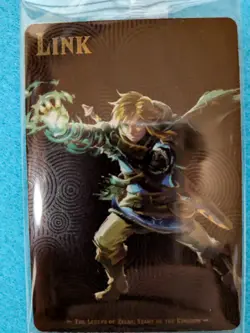 Link The Legend of Zelda Tears of the Kingdom Nintendo Wafer Card No.02 Bandai - Image 2