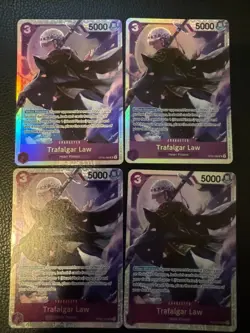 OP05-069 Trafalgar Law SR One Piece TCG Playset x4 Cards Purple - Image 1