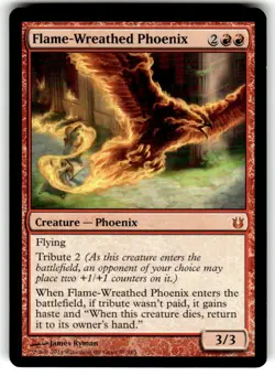 FOIL MTG Flame-Wreathed Phoenix Born of the Gods Regular - Image 1