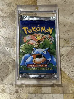 1999 Pokemon Base (Shadowless) Booster Pack (Venusaur) Factory Sealed! - Image 1