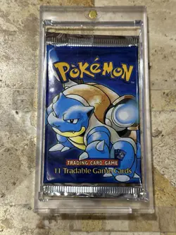 1999 Pokemon Base (Shadowless) Booster Pack (Blastoise) Factory Sealed! - Image 1