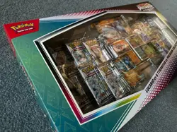 Pokemon Scarlet Violet Prismatic Evolution Lucario Tyranitar Premium Collection - Image 3
