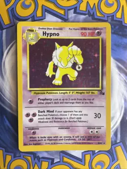 Hypno 8/62 Holo Rare Unlimited Fossil Pokemon - Image 1