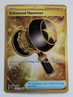 Enhanced Hammer 224/167 Pokemon Twilight Masquerade Holo Gold Secret Rare NM - Image 1