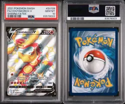 PSA 10 GEM MINT Centiskorch V SV108/SV122 Shining Fates Shiny Vault Holo Pokemon - Image 3
