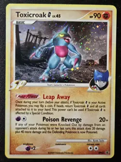 Toxicroak G DP41 Black Star Promos Diamond & Pearl Cosmos Holo Pokemon 2009 LP - Image 1