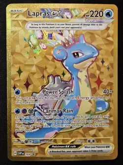 Lapras ex SVP164 Black Star Promos Scarlet & Violet FA Holo Pokemon TCG 2024 NM - Image 1