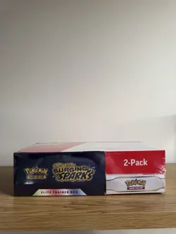 Pokemon Surging Sparks ETB & Booster Bundle Costco 2-pack Sealed New - Image 3