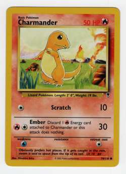 Charmander 70/110 - MP - Legendary Collection, WOTC Pokemon - Image 1