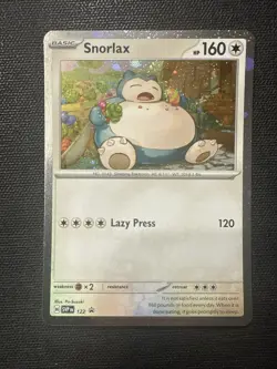 Pokemon TCG Snorlax SVP 122 Cosmos Holo Twilight Masquerade Promo NM - Image 1
