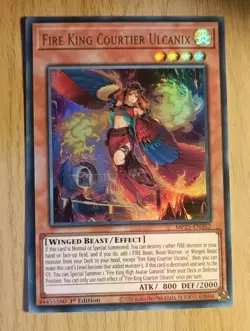 Yu-Gi-Oh! MP25-EN262 | Fire King Courtier Ulcanix | Ultra Rare | 1st Edition NM - Image 1