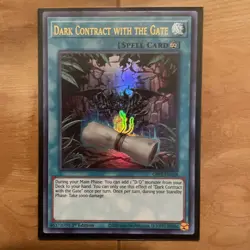 YuGiOh Dark Contract With The Gate GFP2-EN159 1st Edition Ultra Rare Konami - Image 1