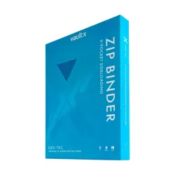 VaultX Binder Neon Blue 9 POCKET Exo-Tec Zip Binder BRAND NEW Holds 360 Cards - Image 5