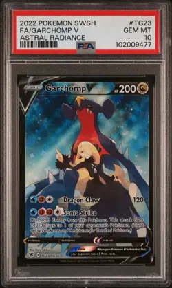 GARCHOMP V TG23/TG30 | PSA 10 | Astral Radiance Graded Full Art Pokemon Card - Image 1