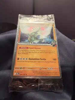 Pokemon Center Stamped Team Rockets Tyranitar Promo Card 096/182 Sealed - Image 3