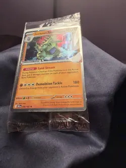 Pokemon Center Stamped Team Rockets Tyranitar Promo Card 096/182 Sealed - Image 4