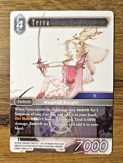 Final Fantasy TCG Opus 4 - Terra 4-146L *NON-FOIL* Legend Trading Card Amano - Image 1