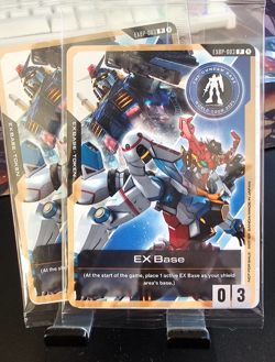 Sealed ENGLISH Gundam Card Game EX Base Gundam Base World Tour Promo EXBP-003 - Image 1