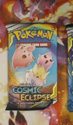(1) Pokemon Trading Card Game Sun & Moon Cosmic Eclipse Booster Pack - Image 2