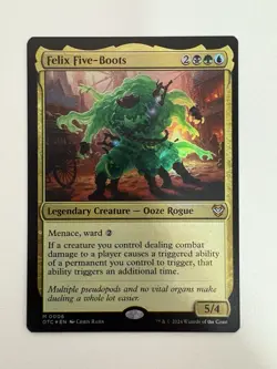 Felix Five-Boots Foil MTG Magic the Gathering Card NM Near Mint OTC - Image 1