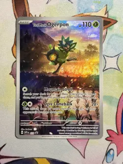 Pokemon Teal Mask Ogerpon 123 Sv: Scarlet & Violet Promo Cards Holo NM Condition - Image 1