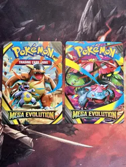 Pokemon Mega Evolution Build & Battle Prerealese Trainer Tip Art Cards Venusaur - Image 1