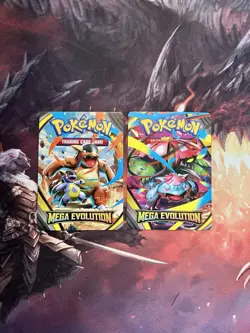 Pokemon Mega Evolution Build & Battle Prerealese Trainer Tip Art Cards Venusaur - Image 2